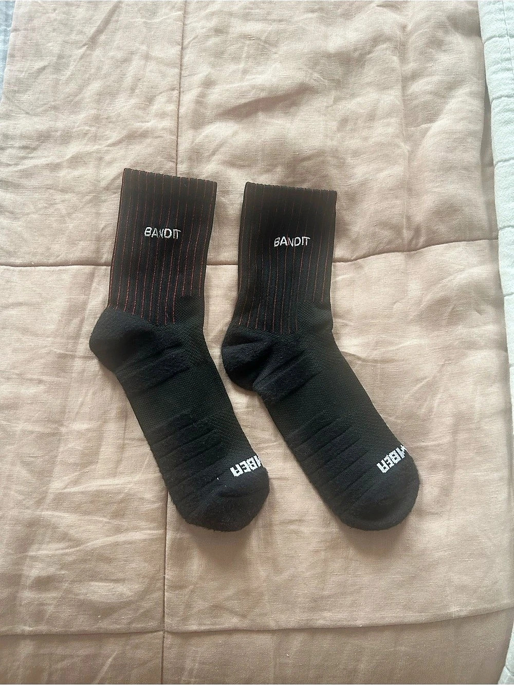BANDIT Cushion Run Socks — Black, XS/S